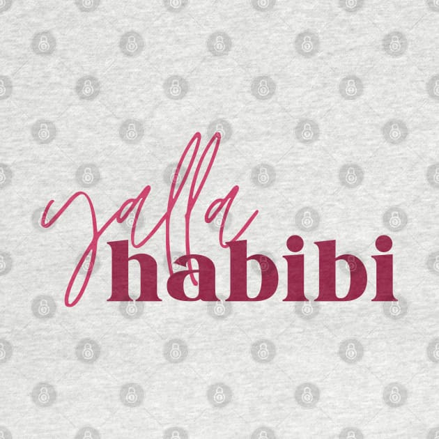 yalla habibi - two fonts by habibitravels